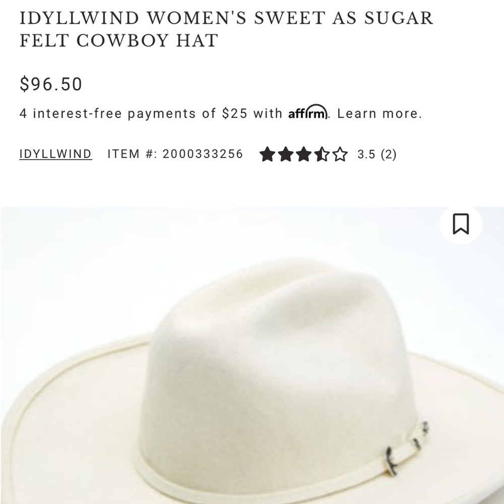 Idyllwind felt hat